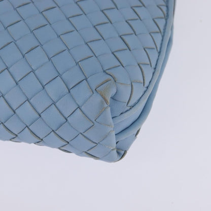 Bottega Veneta Nodini Crossbody Bag Intrecciato Nappa, BLUE, LEATHER, Crossbody bag