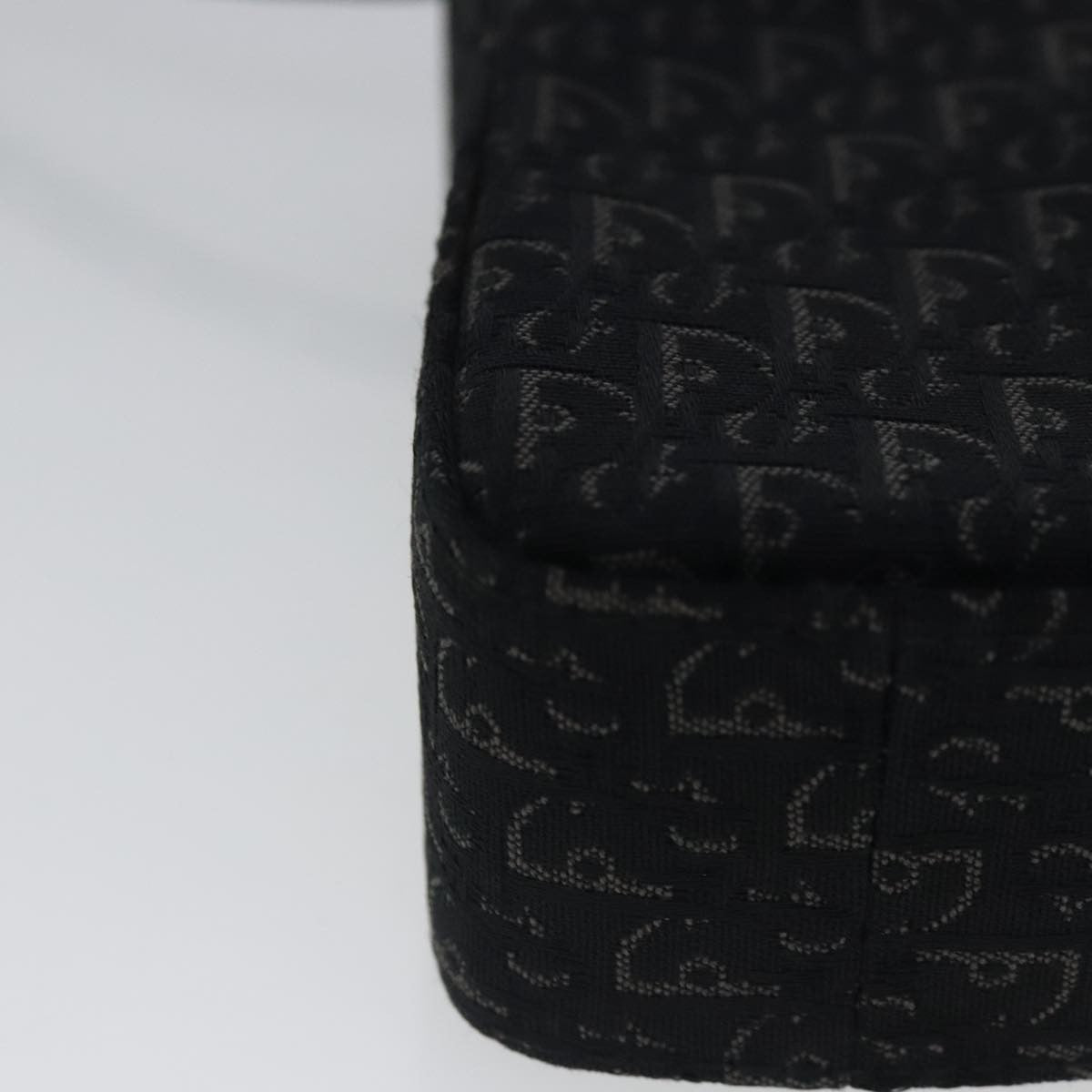 Christian Dior Vintage Trotter Pouch Diorissimo Canvas, BLACK, CANVAS, Clutche & pouche