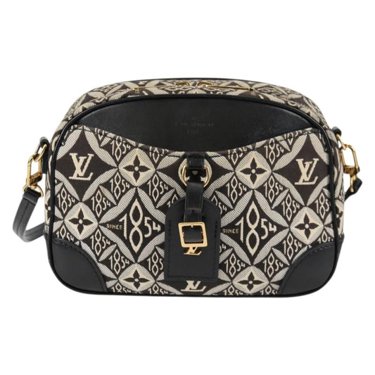 Louis Vuitton Deauville Handbag Limited Edition Since 1854 Monogram Jacquard, BLACK, CANVAS, Shoulder bag