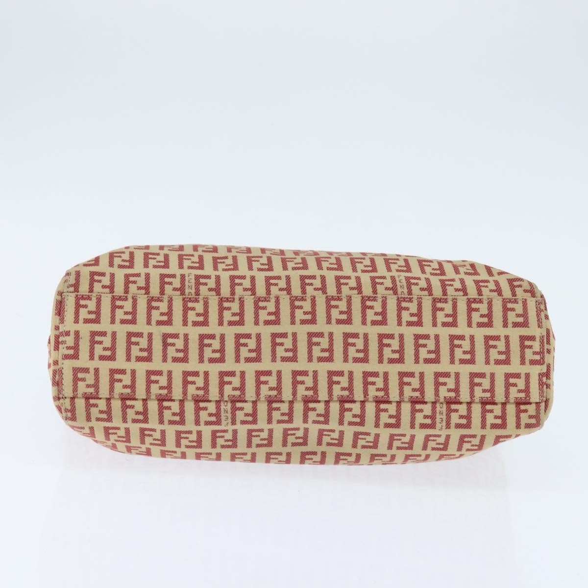 Fendi Vintage Shopping Tote Zucchino Canvas, RED, CANVAS, Handbag