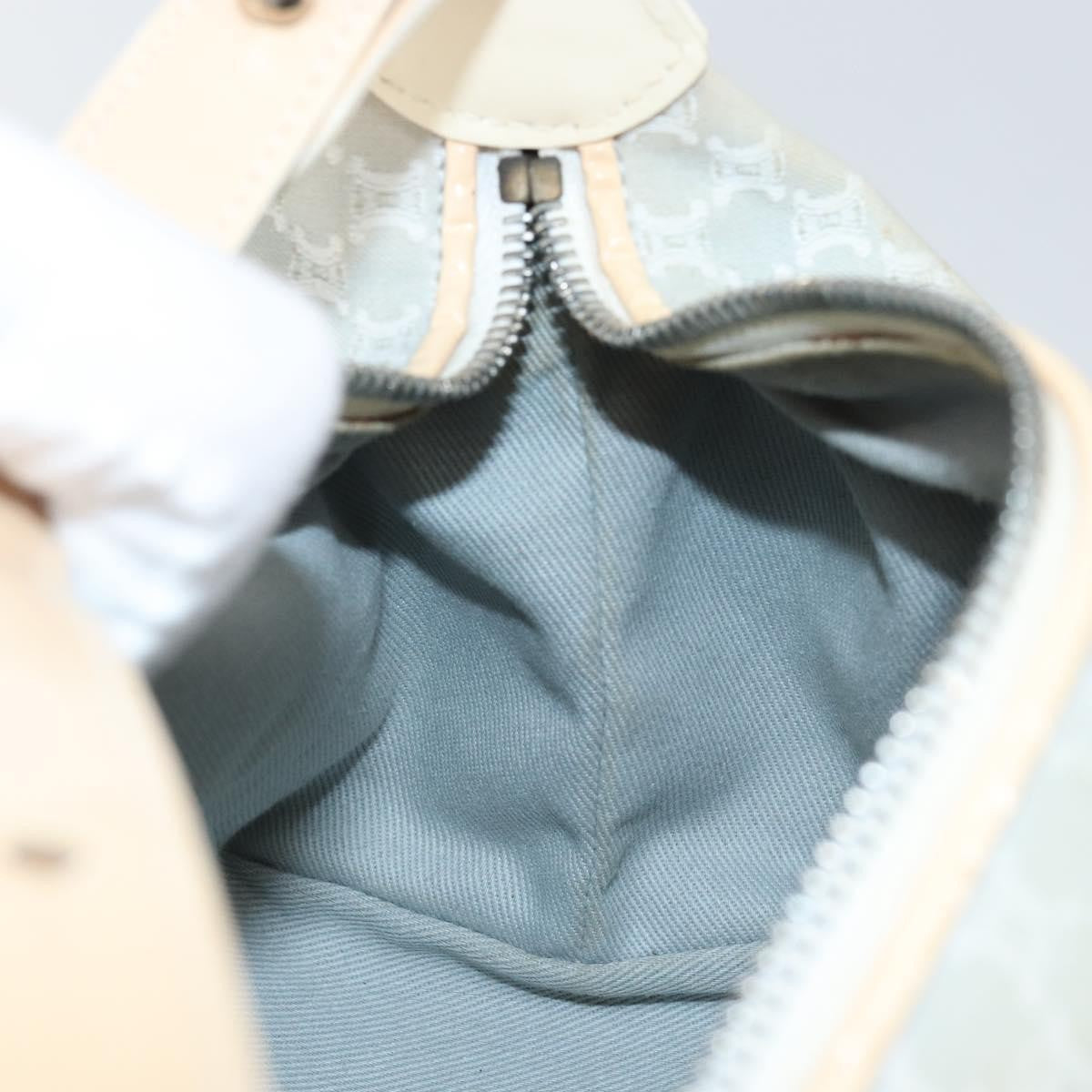 Celine Macadam Handbag Macadam with leather, SILVER, CANVAS, Handbag