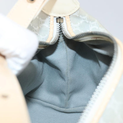 Celine Macadam Handbag Macadam with leather, SILVER, CANVAS, Handbag