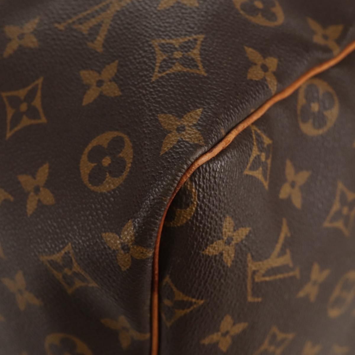 Louis Vuitton Keepall Bag Monogram Canvas, BROWN, CANVAS, Travel bag