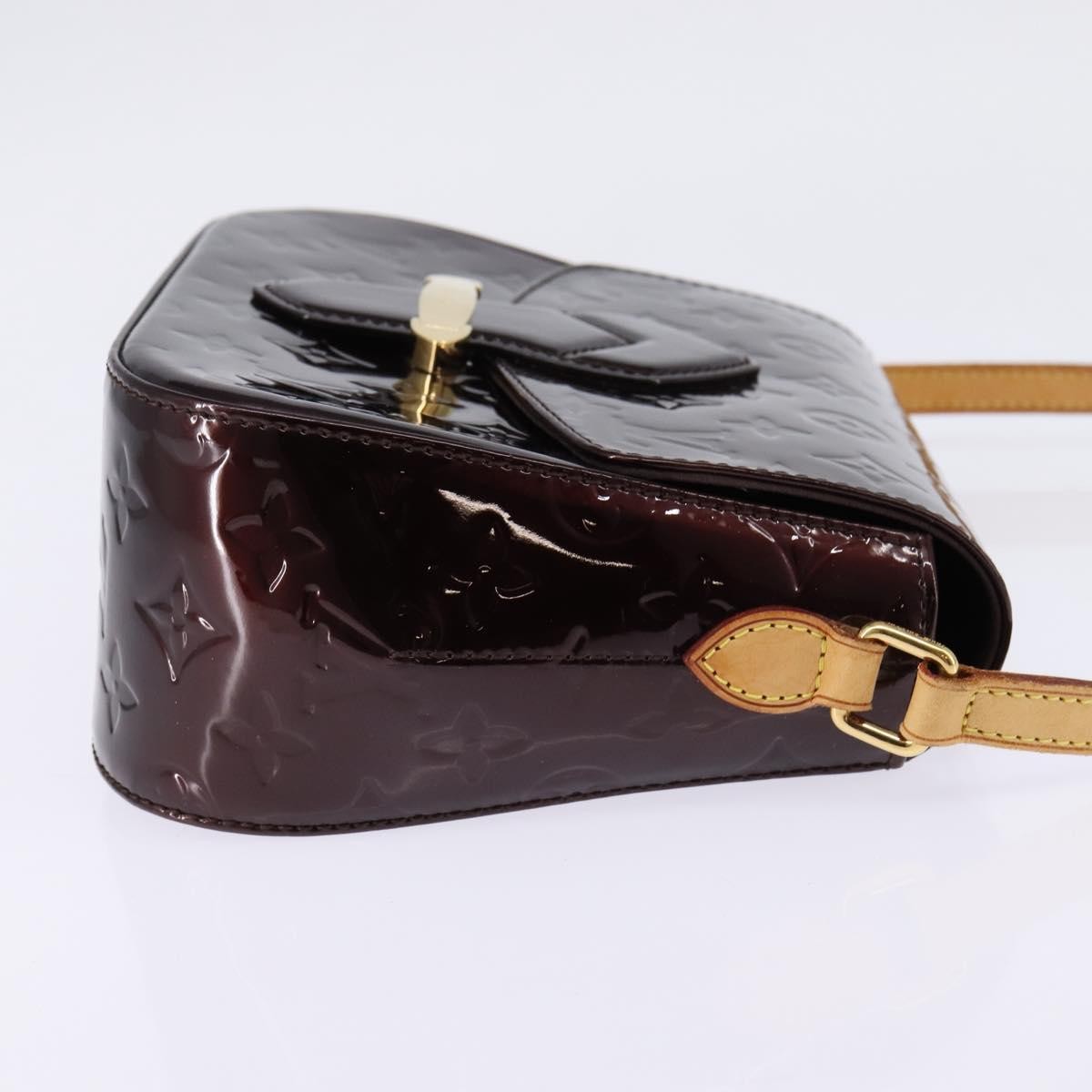 Louis Vuitton Bellflower Handbag Monogram Vernis, BURGUNDY, PATENT_LEATHER, Shoulder bag