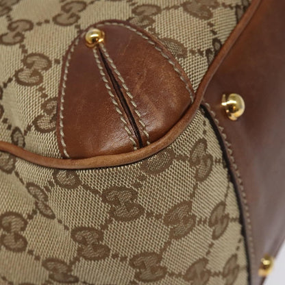 Gucci Vintage tote Leather, BEIGE, CANVAS, Tote bag