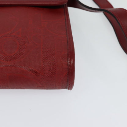 Christian Dior Vintage Trotter Shoulder Bag Canvas, RED, CANVAS, Shoulder bag