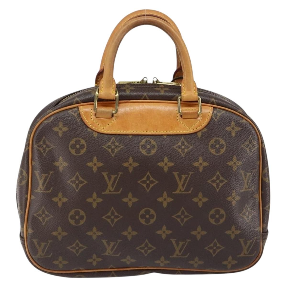 Louis Vuitton Trouville Handbag Monogram Canvas, BROWN, CANVAS, Handbag