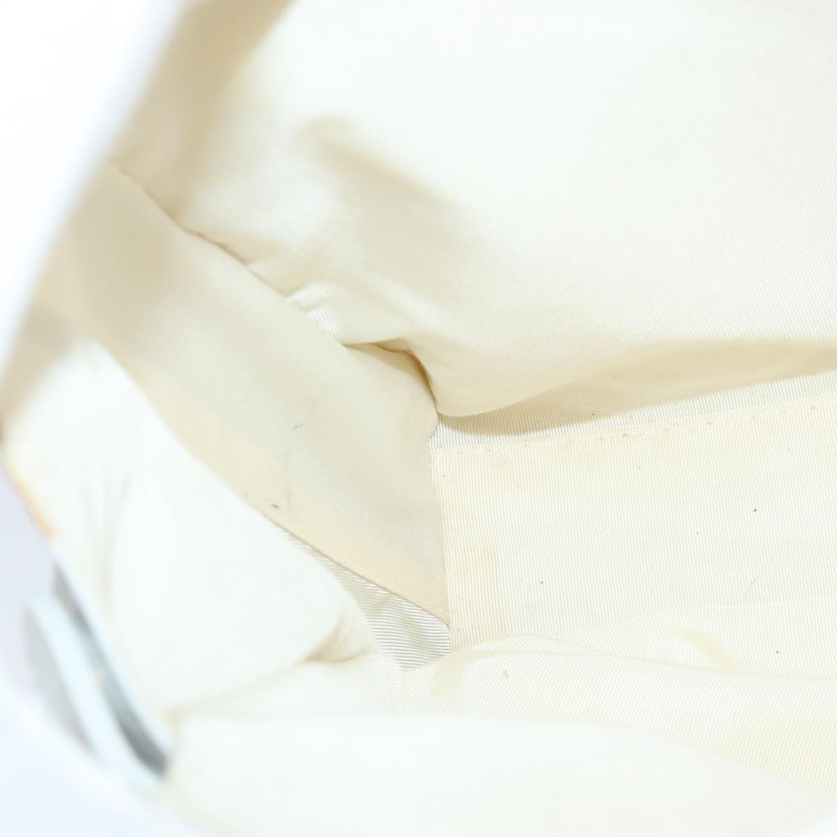 Chanel Surpique Zip Around Satchel Quilted Leather, WHITE, LEATHER, Handbag