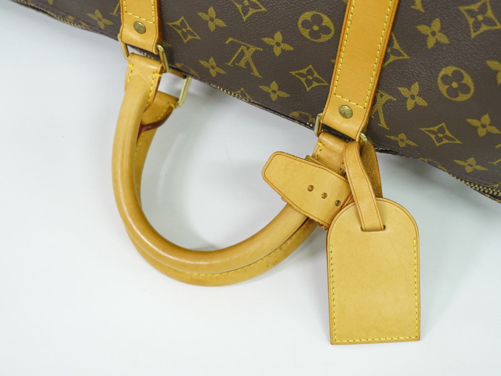 Louis Vuitton Keepall Bag Monogram Canvas, BROWN, CANVAS, Travel bag