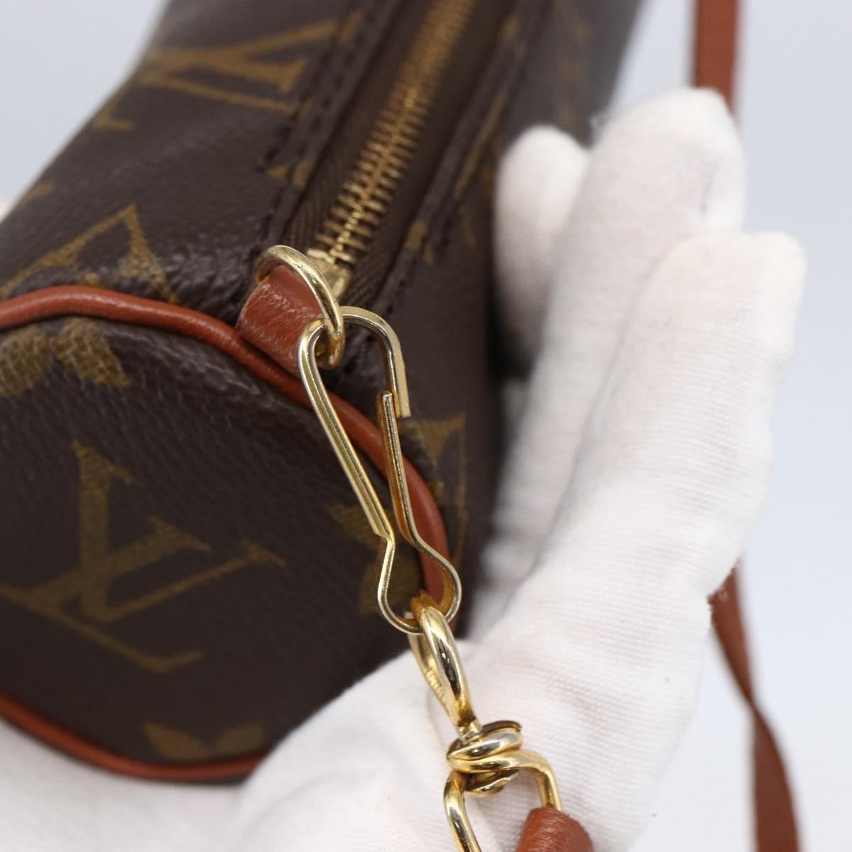 Louis Vuitton Papillon Pochette Monogram Canvas, BROWN, CANVAS, Clutche & pouche