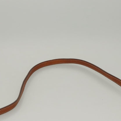 Celine Vintage Macadam Shoulder Bag Canvas and Leather, BEIGE, CANVAS, Shoulder bag