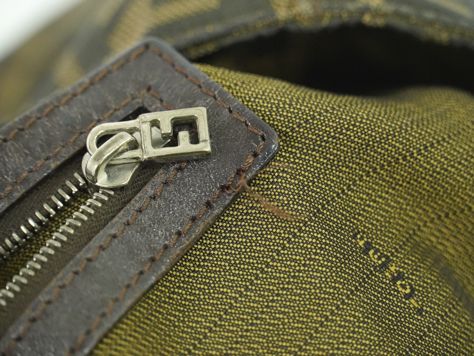 Fendi Zucca Tote bag FF motif, BROWN, CANVAS, Handbag