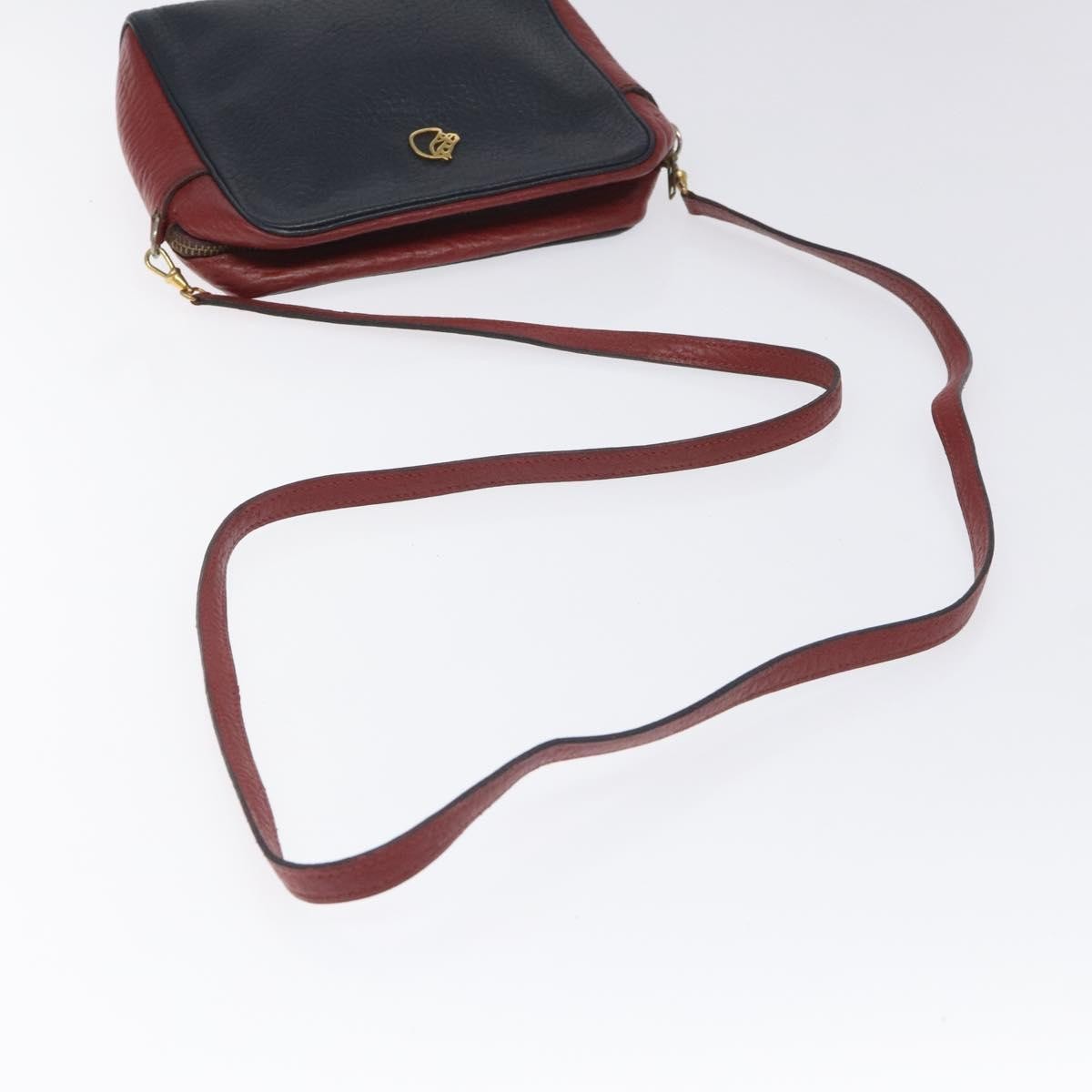Hermes Jockey shoulder bag Leather, NAVY, LEATHER, Shoulder bag