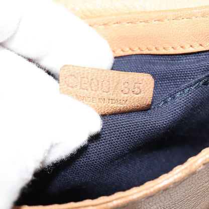 Celine Shoulder Bag Leather, BEIGE, LEATHER, Shoulder bag