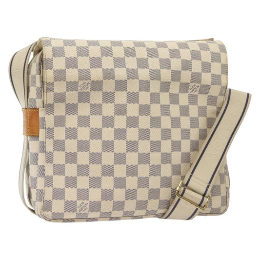 Louis Vuitton Naviglio Handbag Damier, WHITE, CANVAS, Shoulder bag