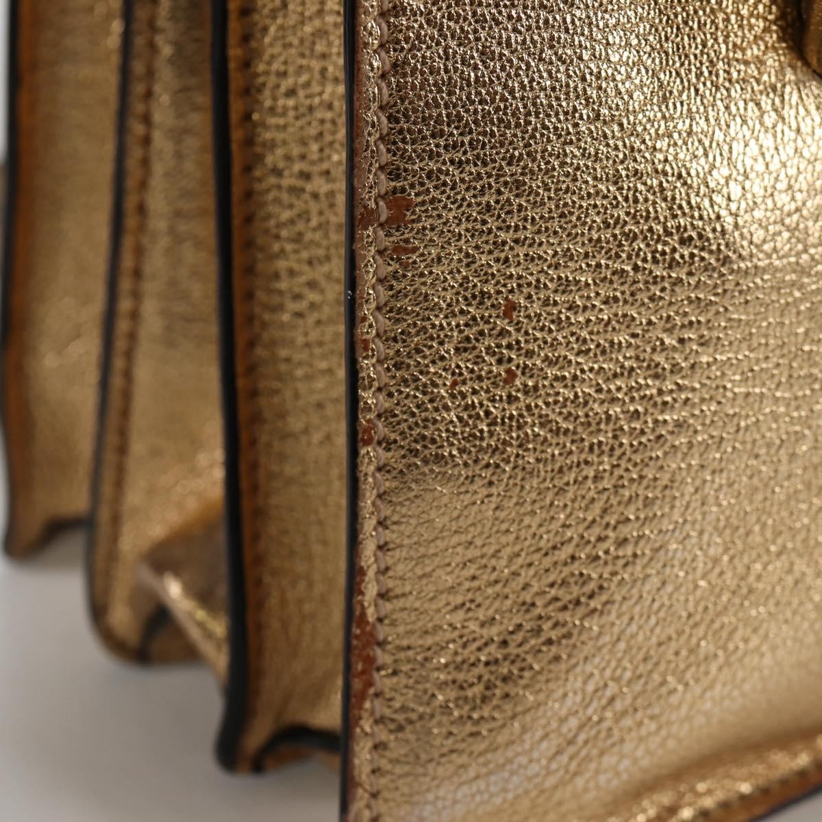 Miu Miu Madras Convertible Compartment Tote Leather, GOLD, LEATHER, Tote bag