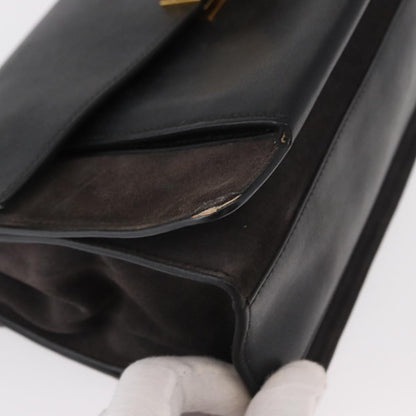 Givenchy GV3 Flap Bag Leather, BLACK, LEATHER, Shoulder bag