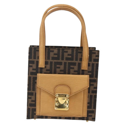 Fendi Vintage Top Handle Bag Zucca canvas, BROWN, CANVAS, Handbag