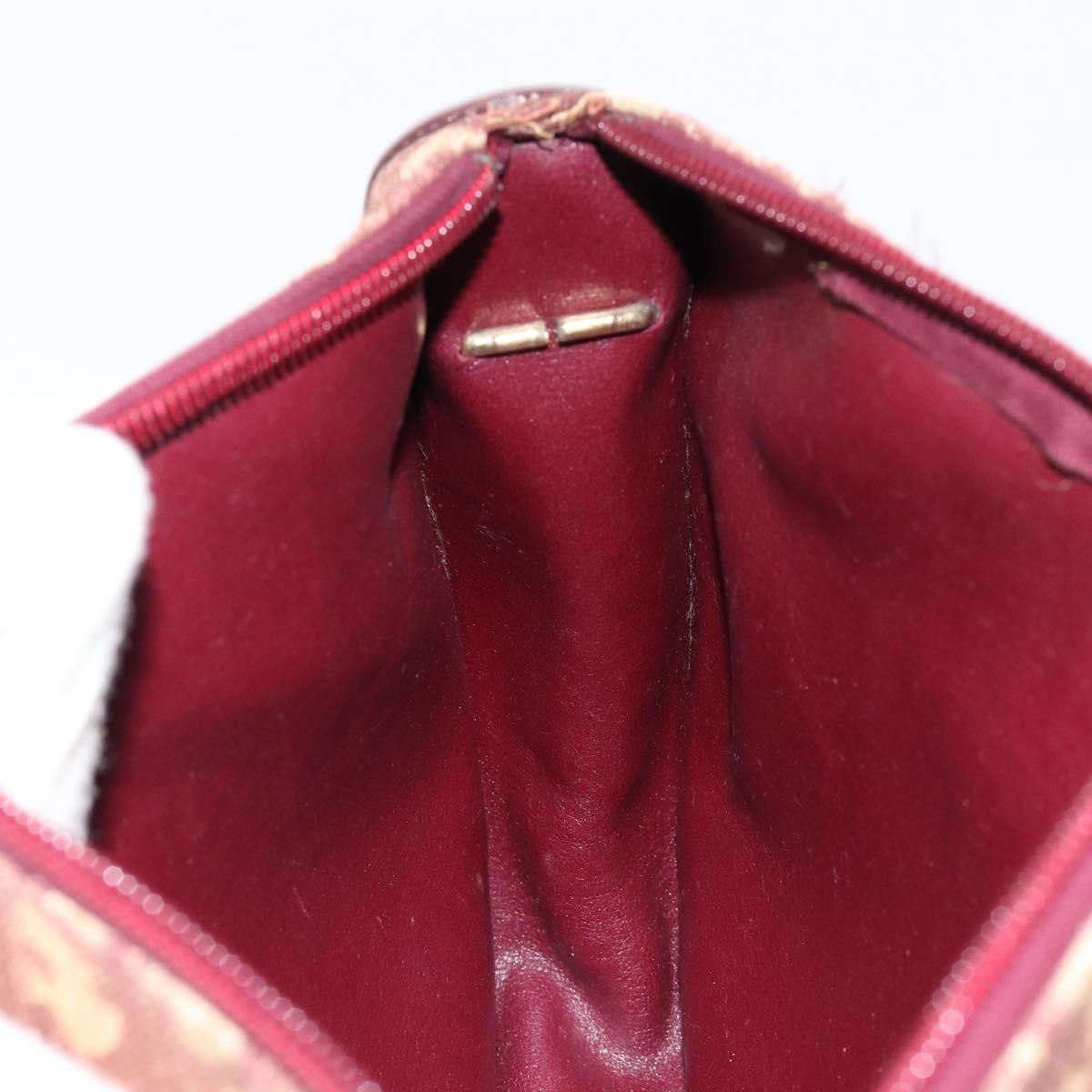 Christian Dior Vintage Trotter Shoulder Bag Canvas, BEIGE, CANVAS, Shoulder bag