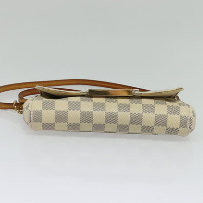 Louis Vuitton Favorite Handbag Damier, WHITE, CANVAS, Handbag