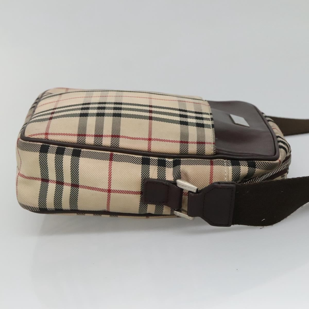 Burberry Zip Messenger Bag Nylon, BEIGE, NYLON, Shoulder bag