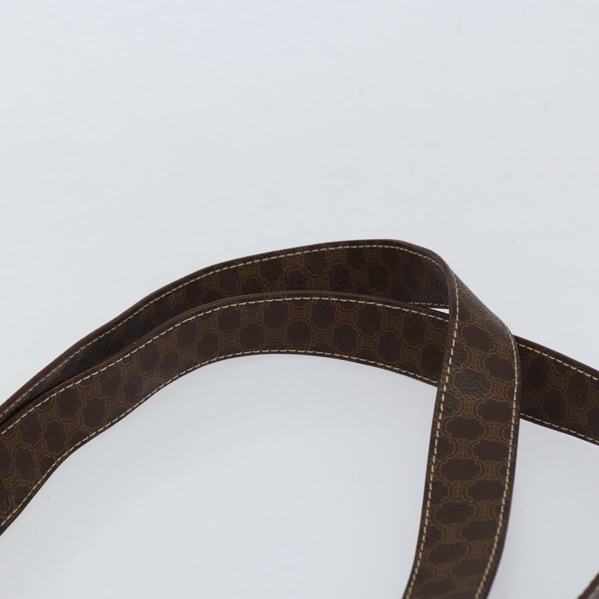 Celine Vintage Macadam Tote bag Canvas, BROWN, CANVAS, Tote bag