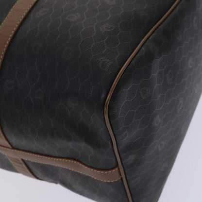 Christian Dior Vintage Honeycomb Handbag Canvas Leather, BLACK, CANVAS, Handbag