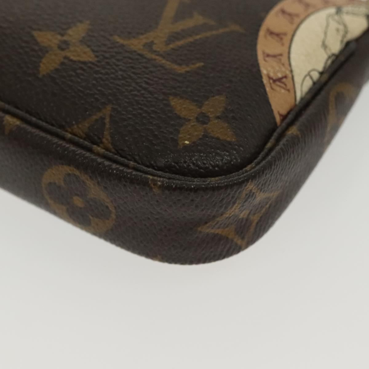 Louis Vuitton Pochette Accessoires Monogram Canvas, BROWN, CANVAS, Clutche & pouche