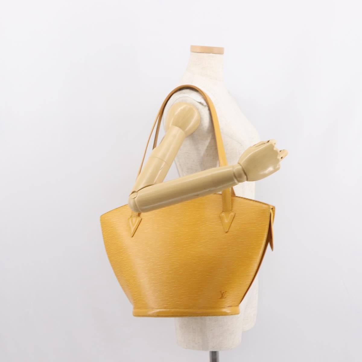 Louis Vuitton Saint Jacques Handbag Epi Leather, YELLOW, LEATHER, Shoulder bag