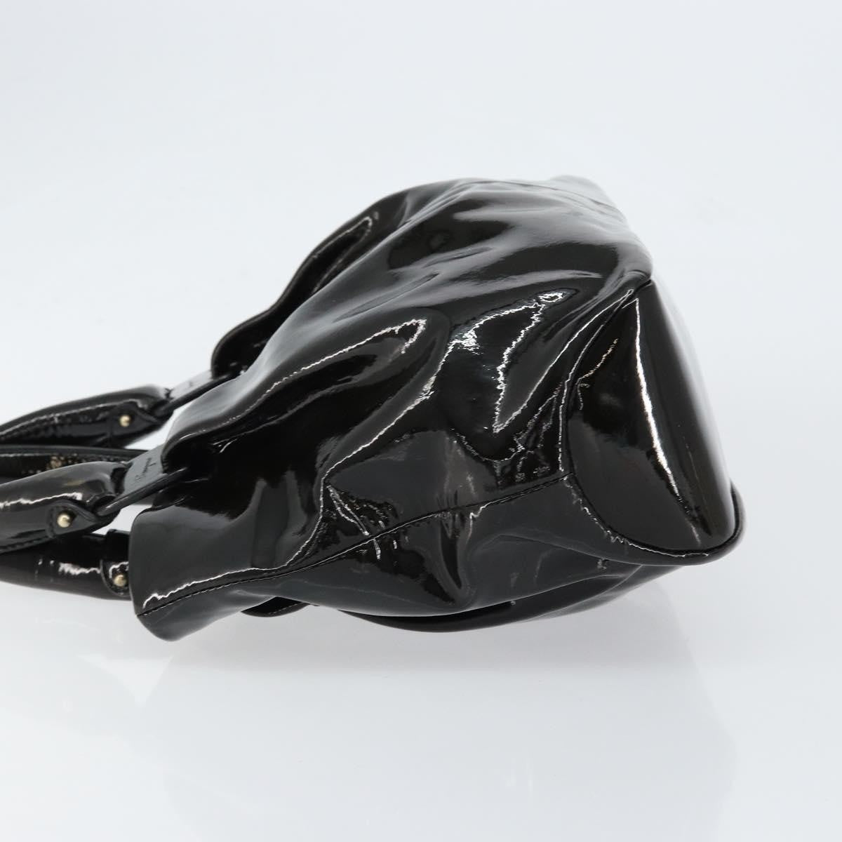 Salvatore Ferragamo Vintage Tote bag Patent Leather, BLACK, PATENT_LEATHER, Tote bag
