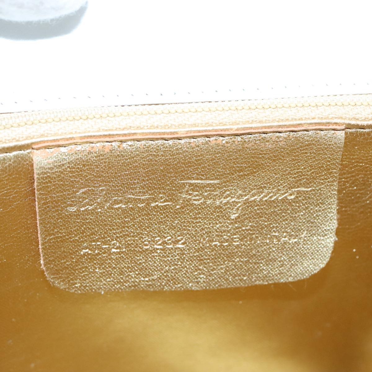 Salvatore Ferragamo Gancini Backpack Leather, WHITE, LEATHER, Backpack