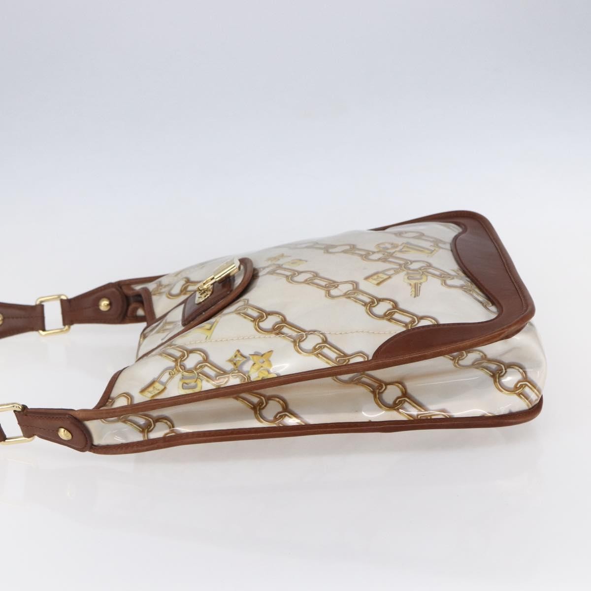 Louis Vuitton Charms Musette Handbag PVC Over Printed Silk, White, Plastic, Shoulder Bag