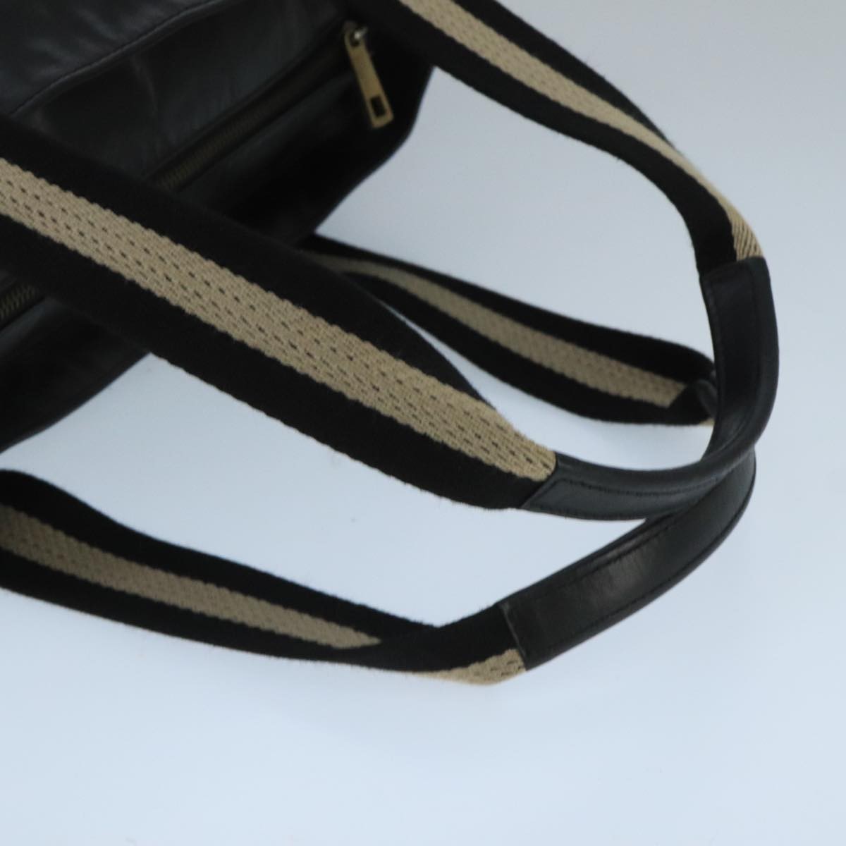 Bally Vintage Tote Bag Leather, BLACK, LEATHER, Tote bag