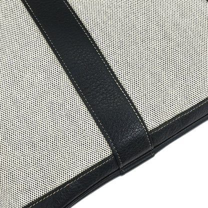 Hermes Garden Party Tote Canvas and Leather, GRAY, CANVAS, Tote bag