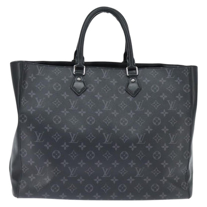 Louis Vuitton Grand Sac Bag Monogram Eclipse Canvas, BLACK, CANVAS, Tote bag