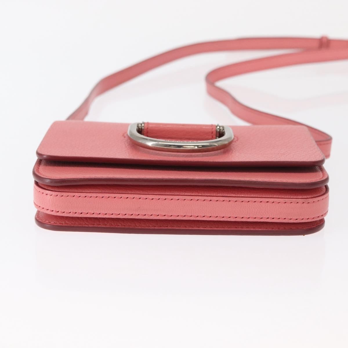 Burberry D-Ring Shoulder Bag Leather, PINK, LEATHER, Shoulder bag