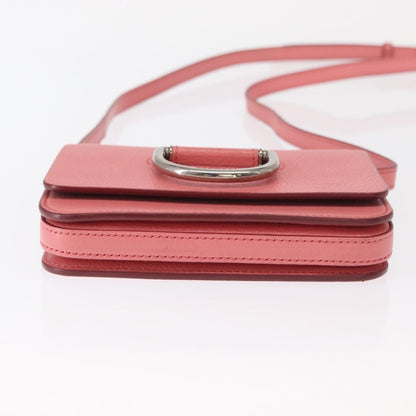 Burberry D-Ring Shoulder Bag Leather, PINK, LEATHER, Shoulder bag