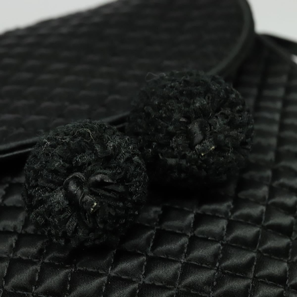 Bottega Veneta Intrecciato Clutch bag Calfskin, BLACK, SATIN, Shoulder bag