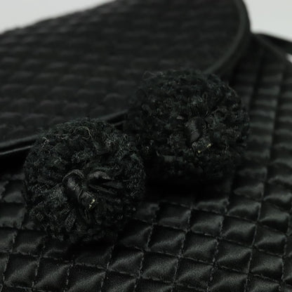 Bottega Veneta Intrecciato Clutch bag Calfskin, BLACK, SATIN, Shoulder bag