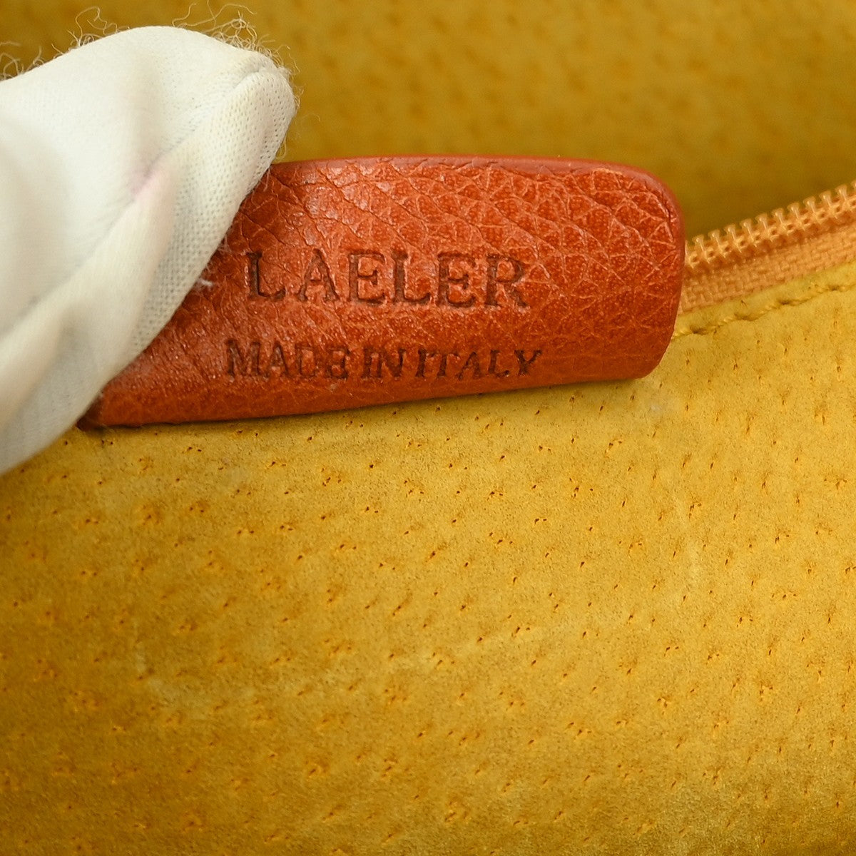 Bvlgari Handbag Leather, ORANGE, LEATHER, Handbag