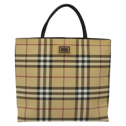 Burberry Nova Check Tote canvas check pattern, BEIGE, PVC, Tote bag