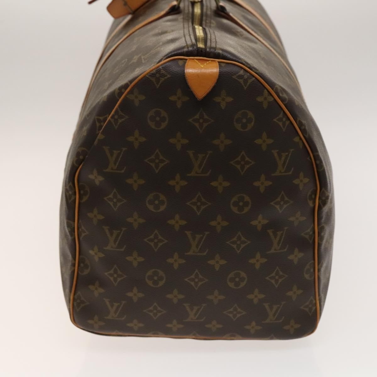 Louis Vuitton Keepall Bag Monogram Canvas, BROWN, CANVAS, Travel bag