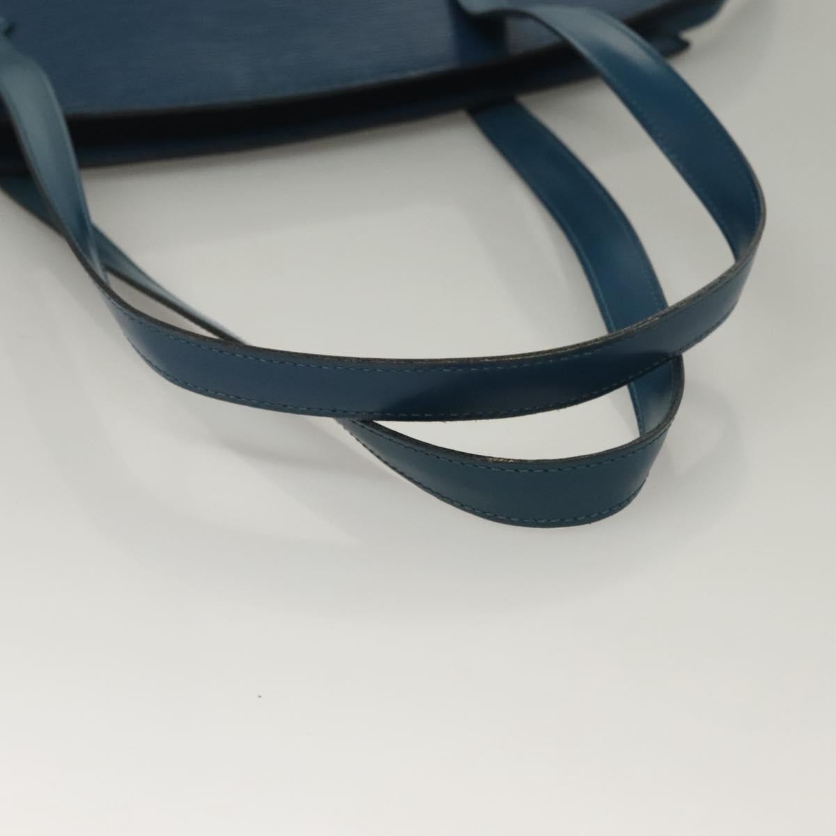 Louis Vuitton Saint Jacques Handbag Epi Leather, BLUE, LEATHER, Handbag