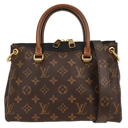 Louis Vuitton Pallas Tote Monogram Canvas with Leather, BROWN, CANVAS, Handbag