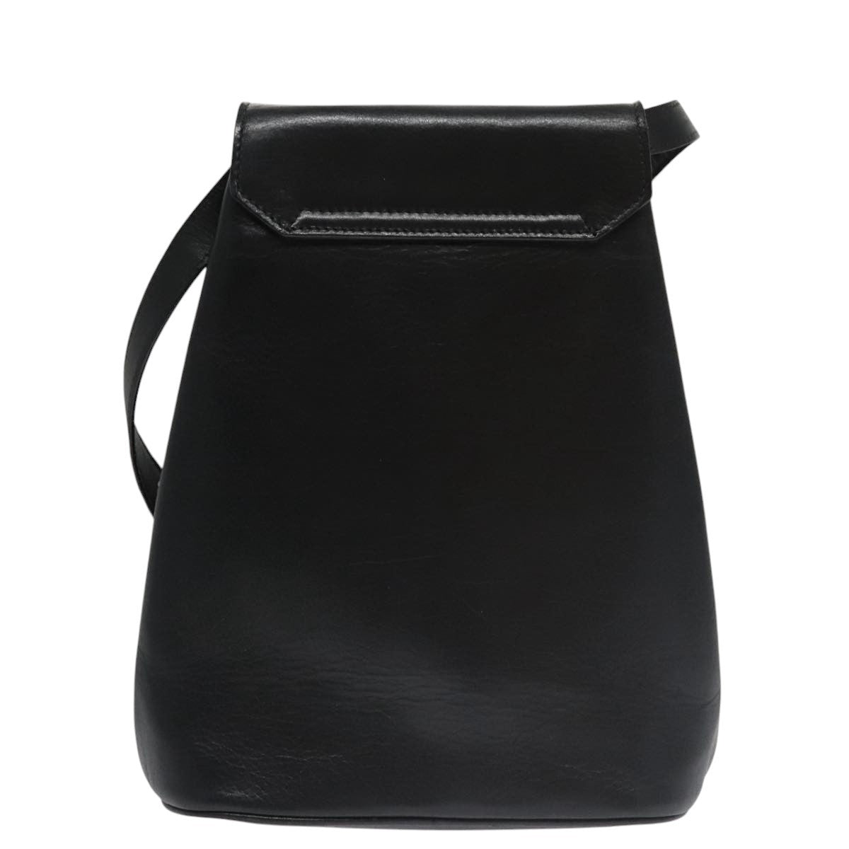 Celine Shoulder Bag Leather, BLACK, LEATHER, Shoulder bag