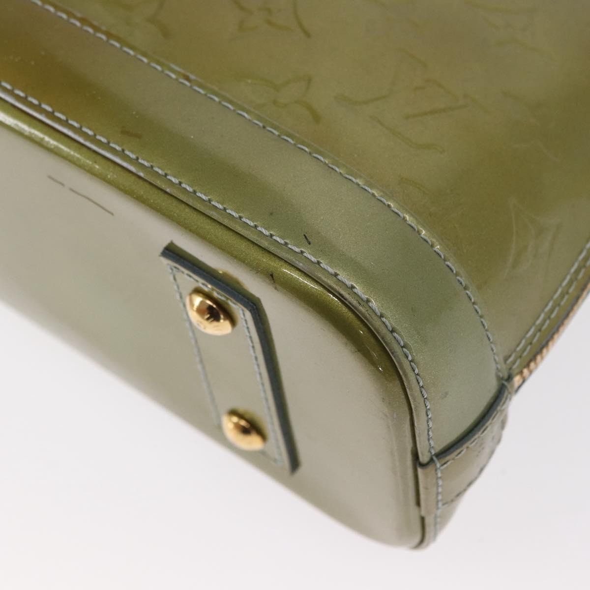 Louis Vuitton Alma Handbag Patent Leather, KHAKI, PATENT_LEATHER, Handbag