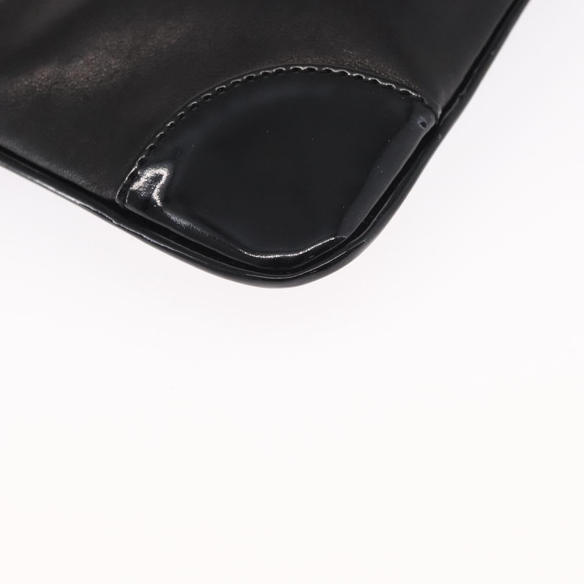 Chanel Camellia Clutch Bag Leather, BLACK, LEATHER, Clutche & pouche