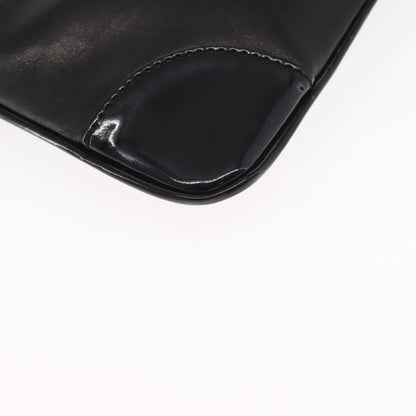 Chanel Camellia Clutch Bag Leather, BLACK, LEATHER, Clutche & pouche