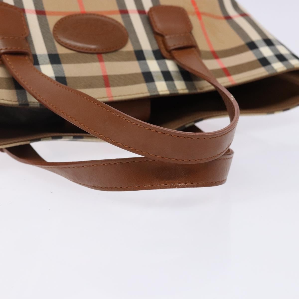 Burberry Nova Check Tote Canvas and Leather, BEIGE, CANVAS, Tote bag