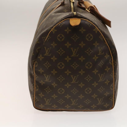 Louis Vuitton Keepall Bag Monogram Canvas, BROWN, CANVAS, Travel bag